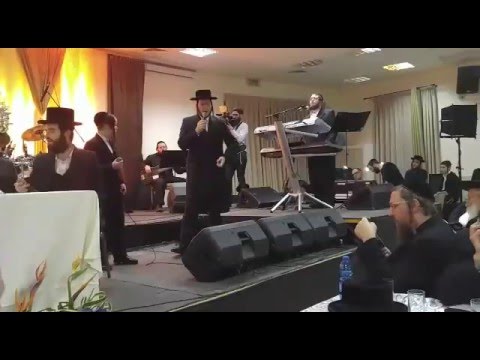 Motty Ilowitz singing his hit composition "B'chul tzar" - with Israel's wonder-child David Pollak