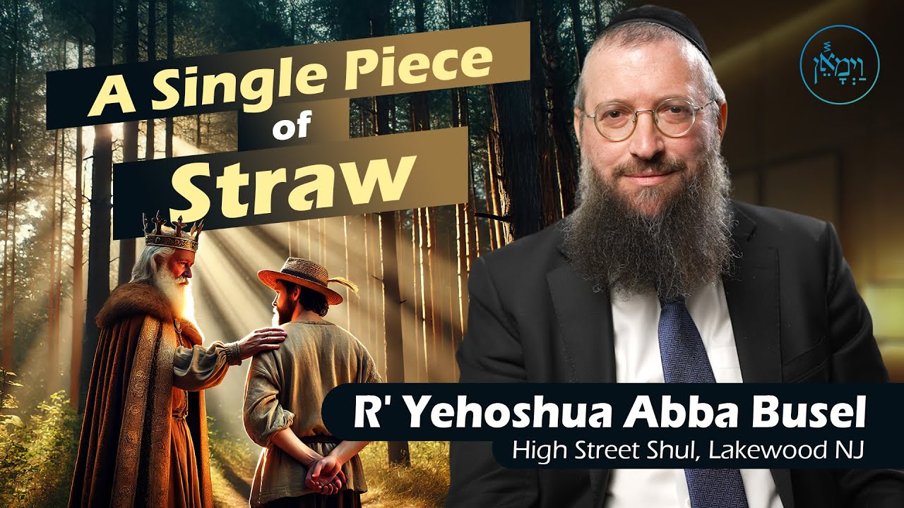 A Single Piece of Straw | Rabbi Yehoshua Abba Busel