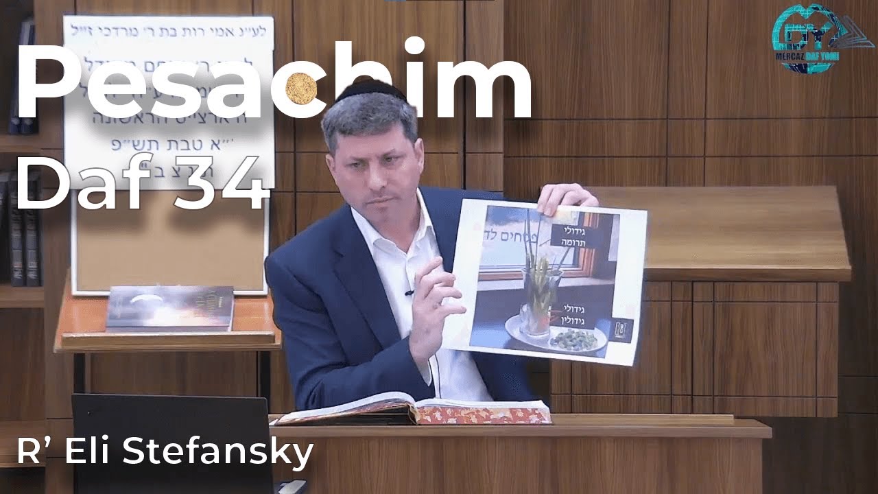 Daf Yomi Pesachim Daf 34 by R’ Eli Stefansky