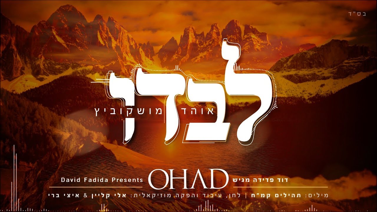 לבדו I אוהד מושקוביץ  (Levado I Ohad Moskowitz I (Official lyrics Video