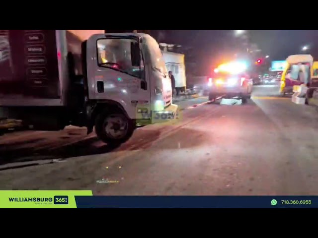 Truck became stuck in the snow at Union Ave & Middleton St