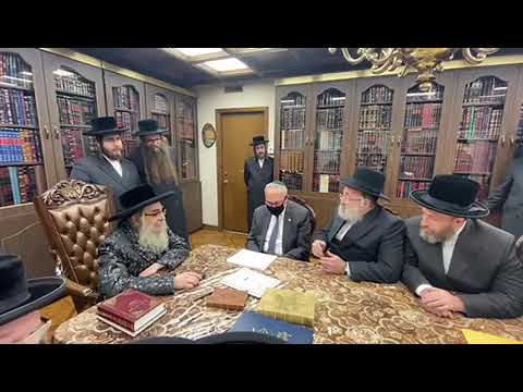 סענעטאר טשאק שומער באזוכט ביי כ״ק אדמו״ר מסאטמאר שליט״א