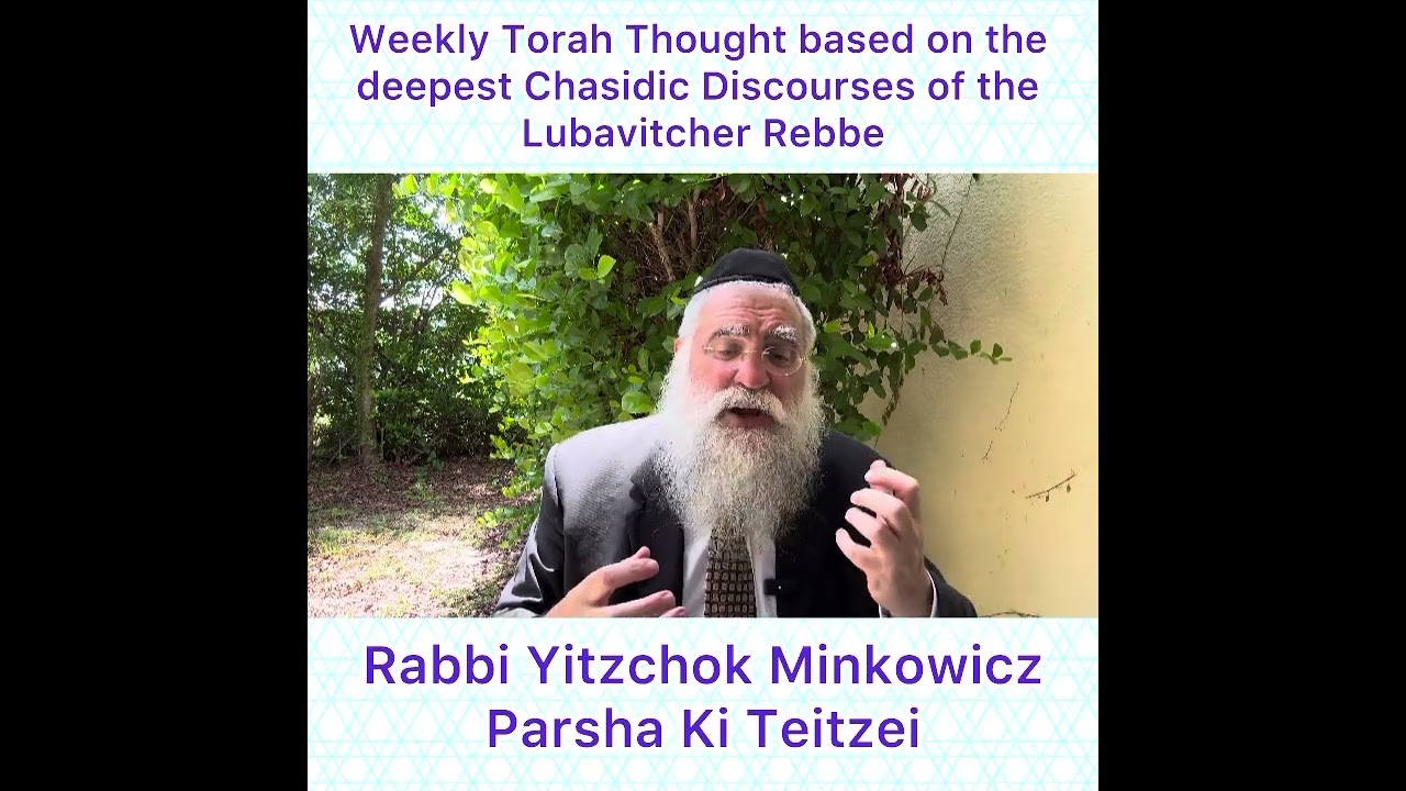 Parsha Ki Teitzei Chasidic Torah thought from Lubavitcher Rebbe by: Rabbi Yitzchok Minkowicz