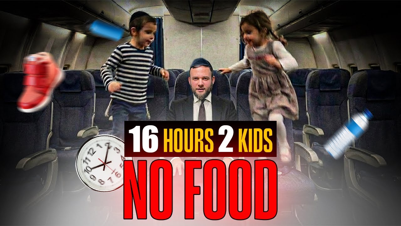 16 hour flight to Hong Kong with two kids and no food.