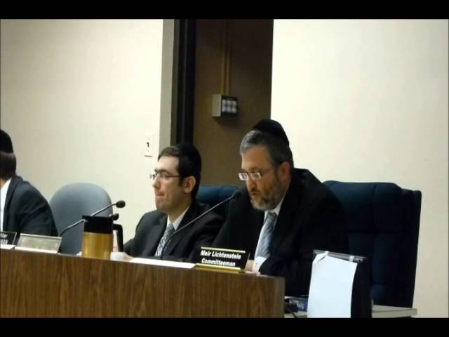 Committeeman Meir Lichtenstein about Tent City at Reorg Meeting