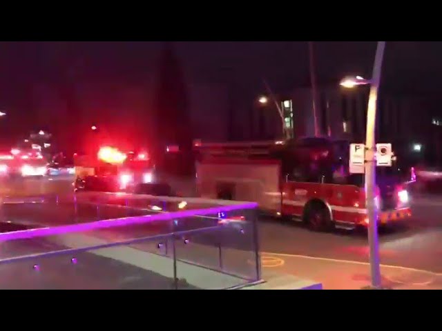 Montreal Police & Fire Department Thanking Staff At Jewish General hospital