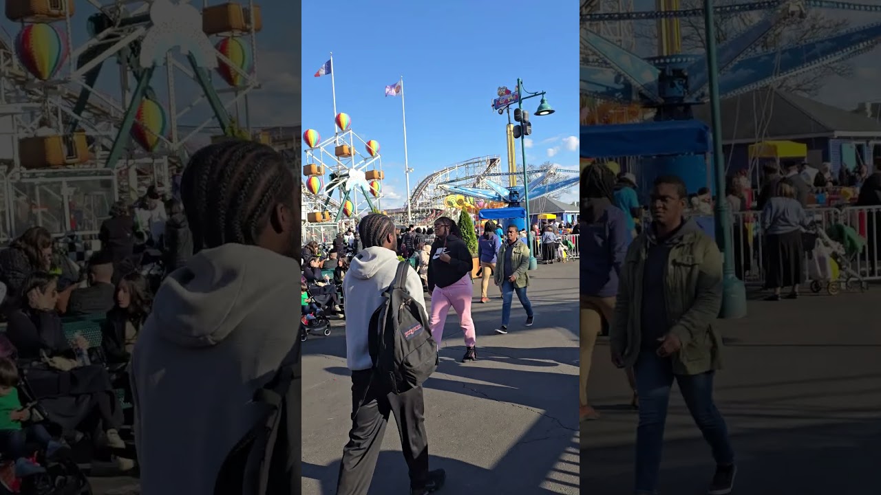 Chol Hamoed Pesach in Luna Park, Coney Island, Brooklyn - 4/15/25