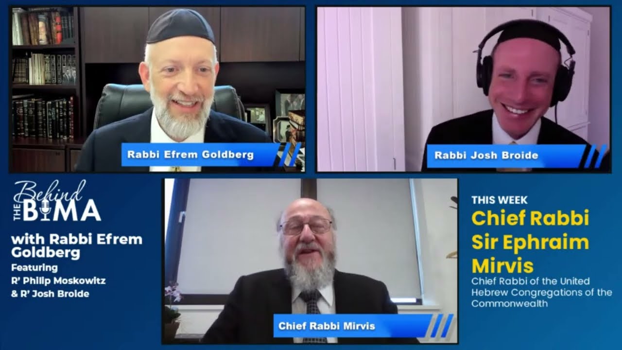 #126: Behind the Bima: Chief Rabbi Sir Ephraim Mirvis