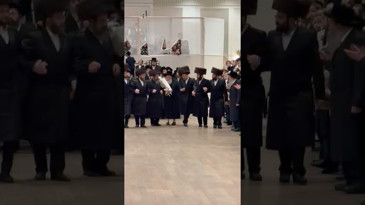 מעמד הכנסת ספר תורה לביהמ״ד באבוב