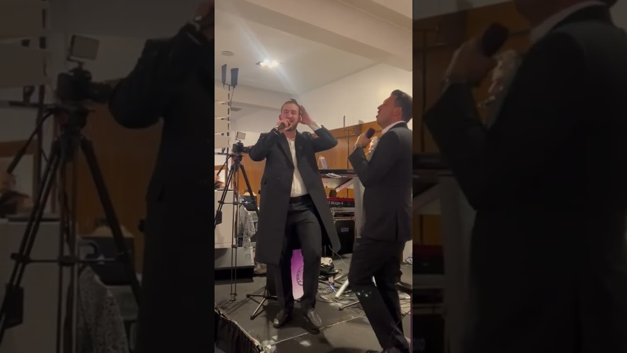 Shmilly Rothschild & Avi Krous, rocking the stage #wedding #music #singing