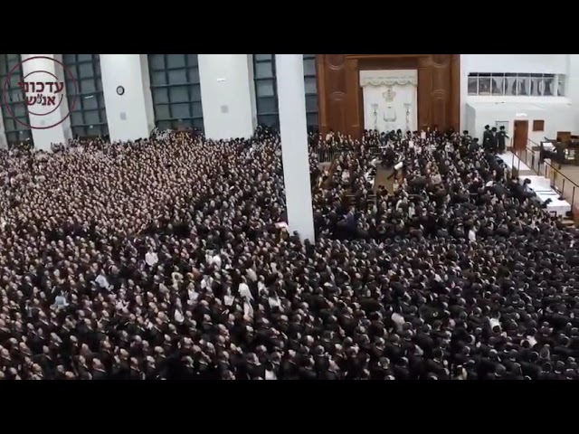 Gerer Rebbe Wishing Thousands Of His Chassidim A good year - Motzei Rosh Hashana 5786