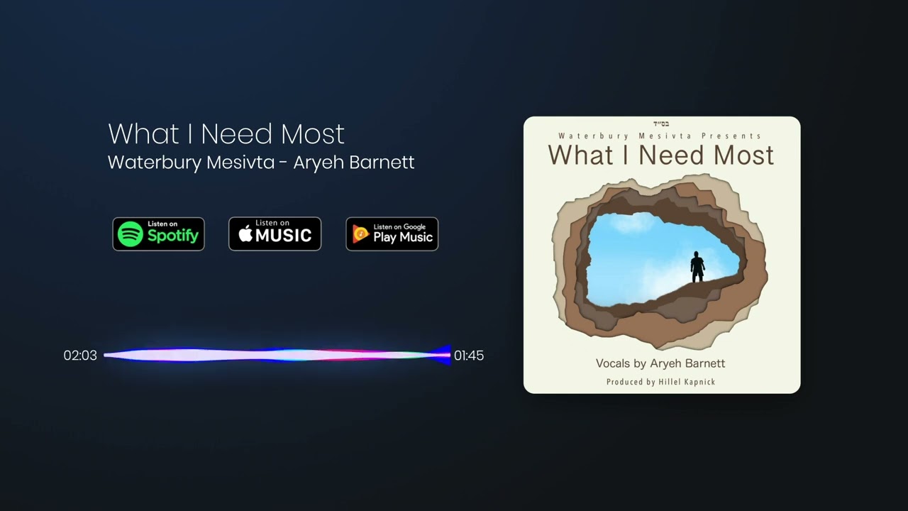 Waterbury Mesivta - What I Need Most (feat. Aryeh Barnett)