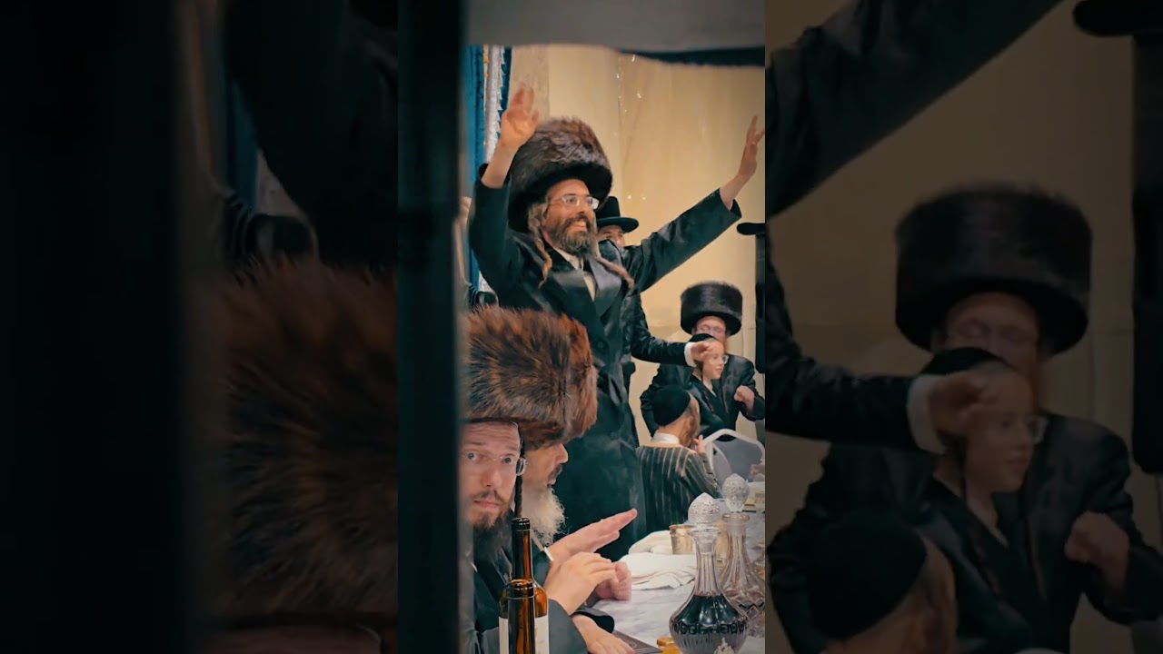 כק האדמור שליט"א בריקוד הורה סוער בשמחת בית השואבה המרכזית