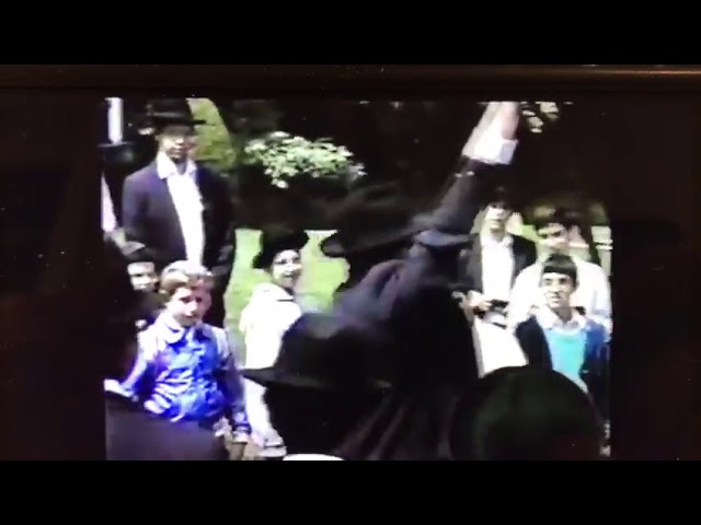 Nostalgic: Novominsker Rebbe ztz"l visiting Camp Munk