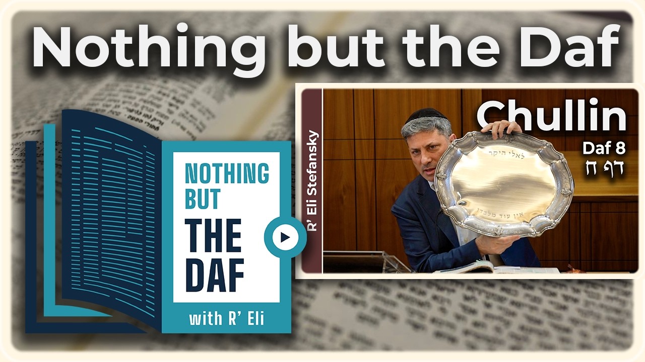 CHAZARAH - Chullin Daf 8 | "Nothing but the Daf" with R' Eli Stefansky