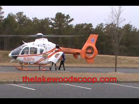 Rollover, Extrication And Medevac After MVA Overturned Vehicle