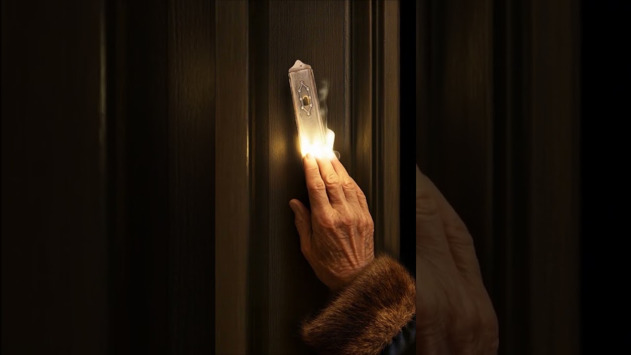 A Silver Mezuzah Case from the Beis Ha’Malchus of the Saba Kadisha of Ruzhin!