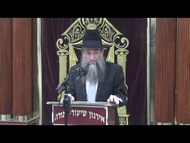 Rabbi Zev Smith Chol hamoed sukkos Shiur ה רועי לא אחסר