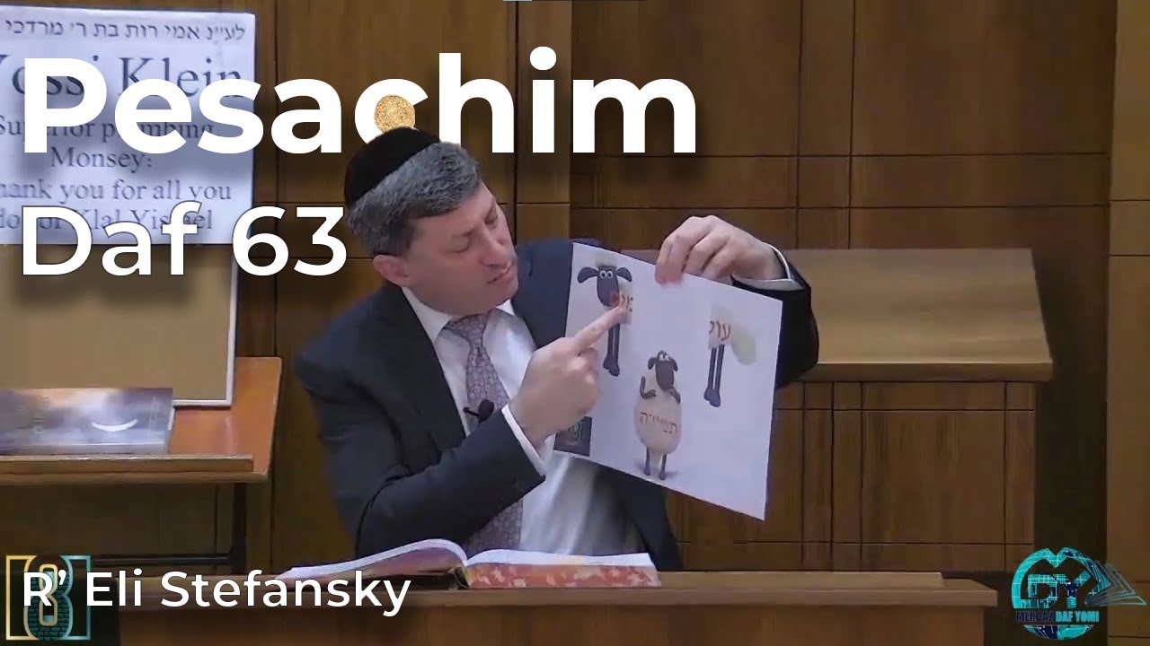 Daf Yomi Pesachim Daf 63 by R’ Eli Stefansky