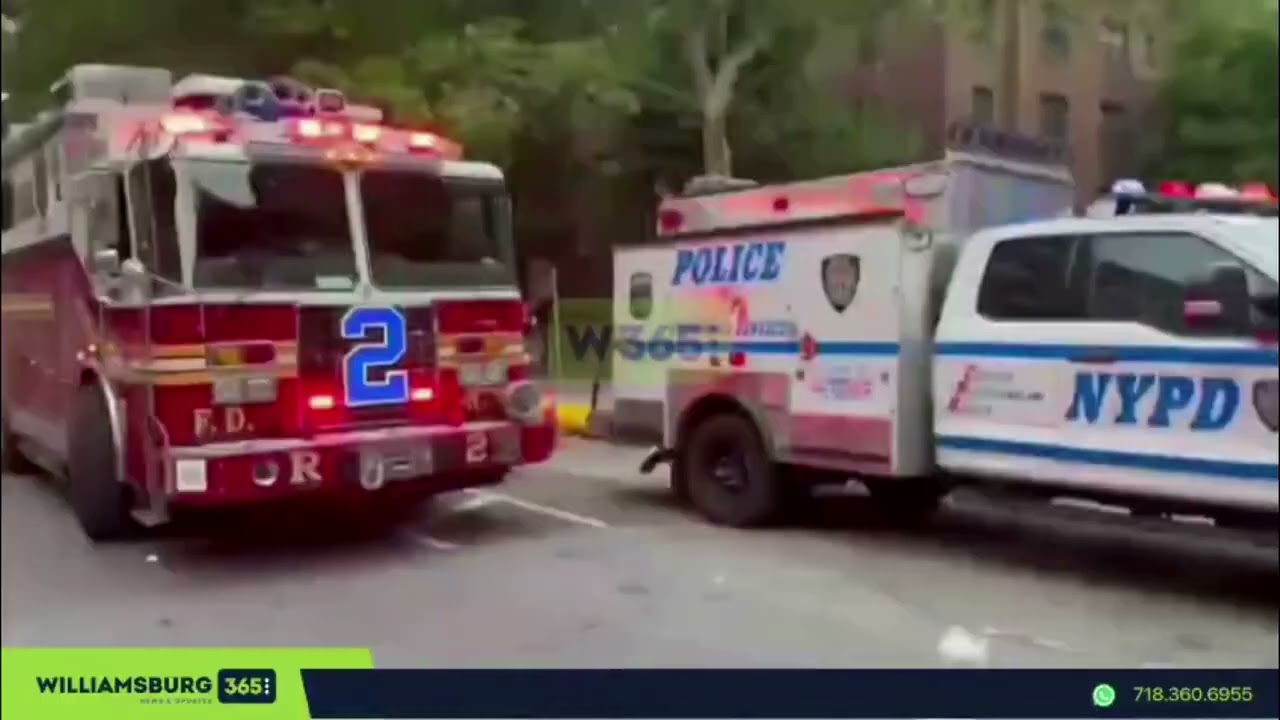 Three injured after an e-bike battery explosion sparked a fire inside a restaurant on DeKalb Ave.
