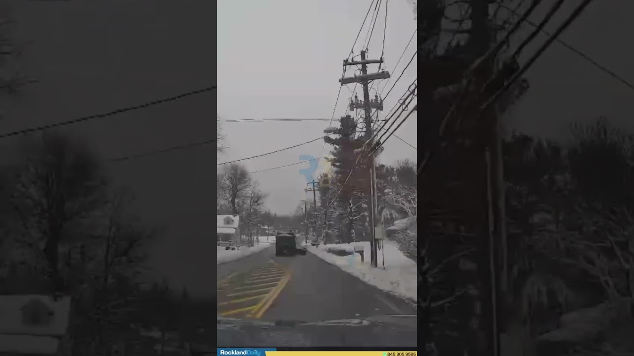 Plow truck struck a utility pole on Viola Road driver fled the scene immediately after the collision