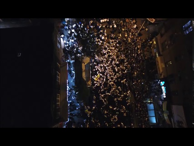 יוסף יצחק זולדן - צילום אווירי של שמחת בית השואבה בקראון הייטס