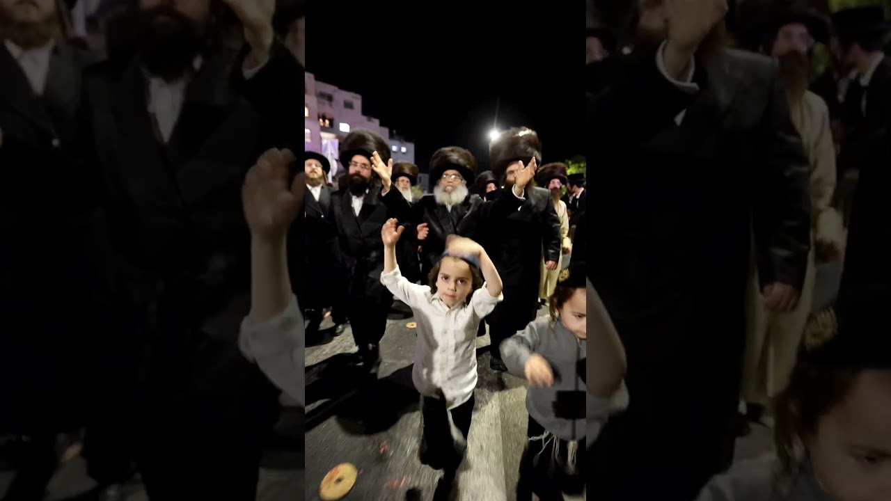 המקובל הרב גמליאל רבינוביץ בהכנסת ספר תורה לתת טוב ירושלים בנשיאותו. #dance #חרדים  #תלמוד