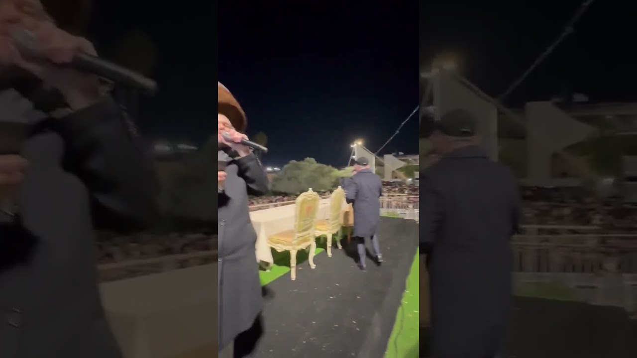 שלוימי בוכנר  זאנוויל ויינברגר  מקהלת "מלכות" במעמד הקבלת פני רבו של הרב יאשיהו פינטו בחברון