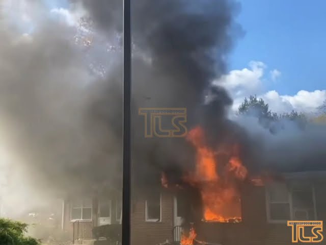 Fire as a result of explosion in Lakewood