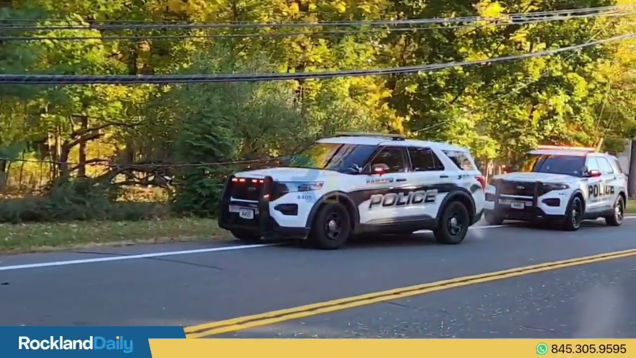 A vehicle lost control and crashed into a utility pole this morning on Rt 202 and Copeland Drive