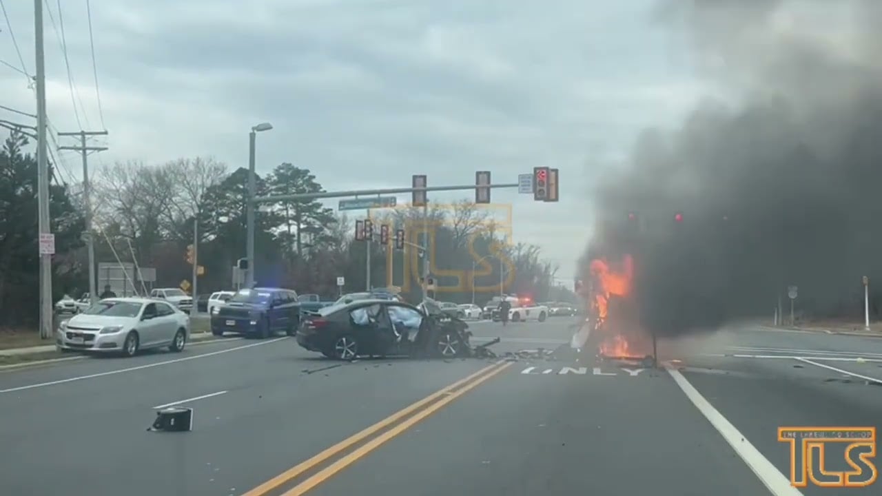 Fiery overturn crash Rt. 70