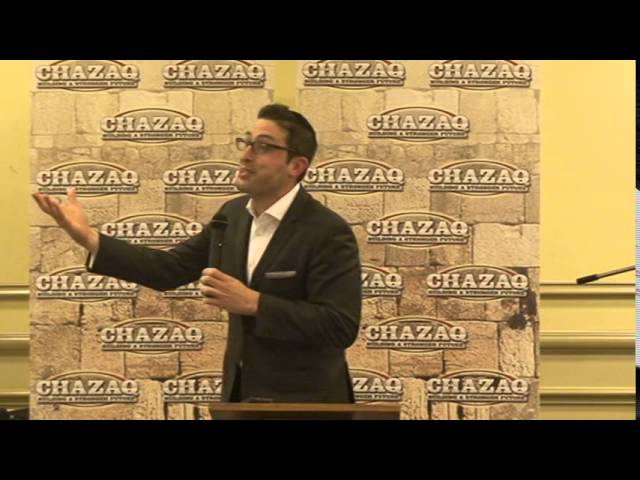 Charlie Harary speaking for CHAZAQ on "Our Path to Personal Greatness"