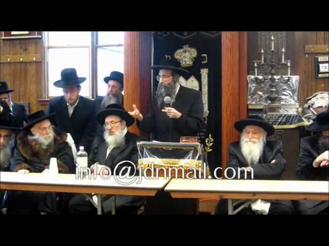 MBD Shows Rabonim Around Devestated Seagate - Kislev 5733