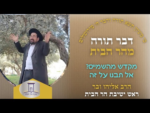 מקדש מהשמיים? אל תבנו על זה | הרב אליהו ובר
