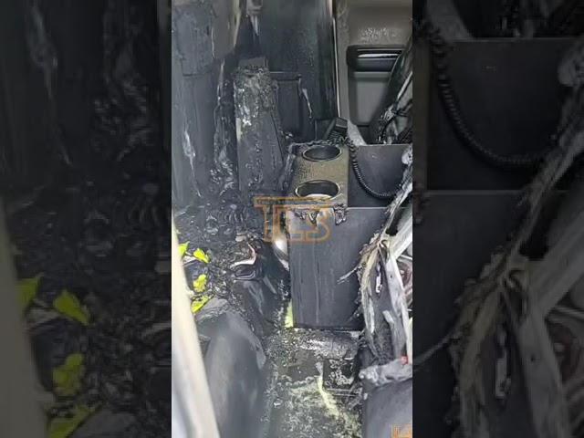 Brand New Hatzolah Central Jersey ambulance catches fire, seriously damaging it