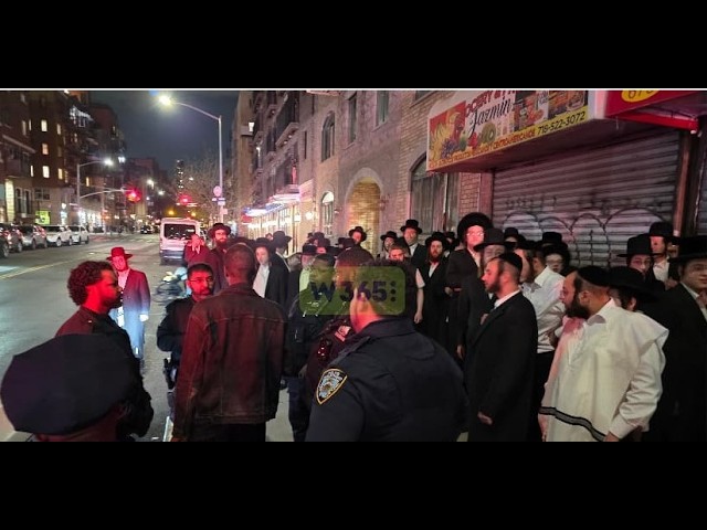 EDP chased people on Myrtle Ave yelling anti-Semitic slurs; taken into custody