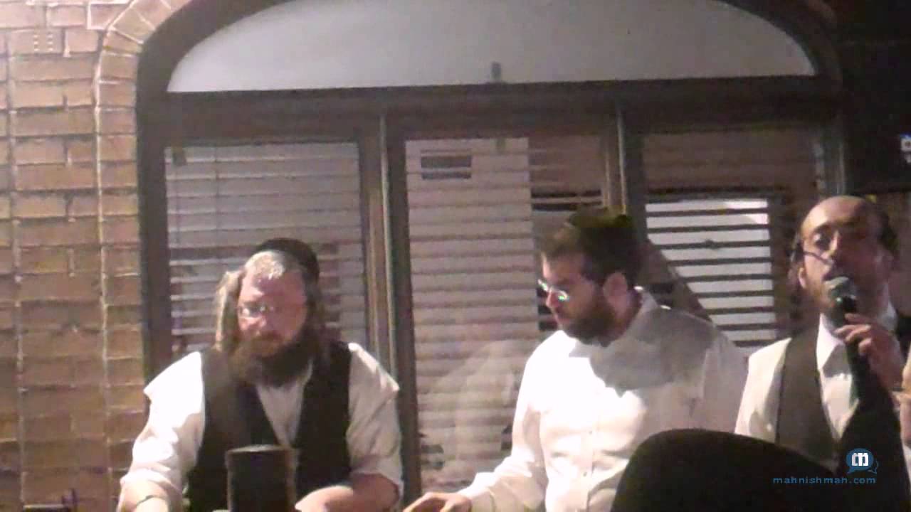 Arale Samet With Meir Adler At Bein Ish BBQ