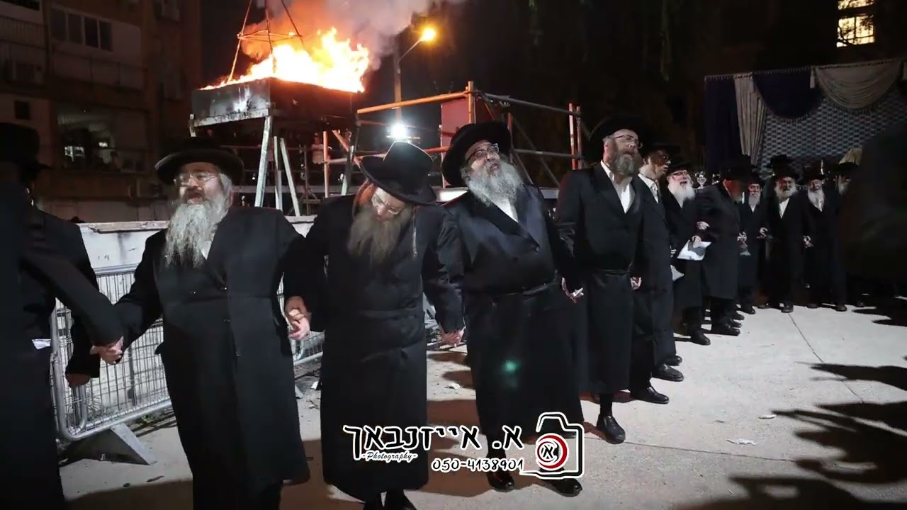 הדלקה של  הגרח''צ מייזליש ר"י סאטמאר ל"ג בעומר תשפ"ה