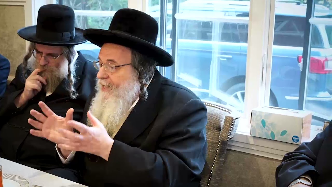 הערליכע שמוסען פון הגאון ר' אלתר מגור שליט״א רעדענדיג צו חסידים אין עירפארט