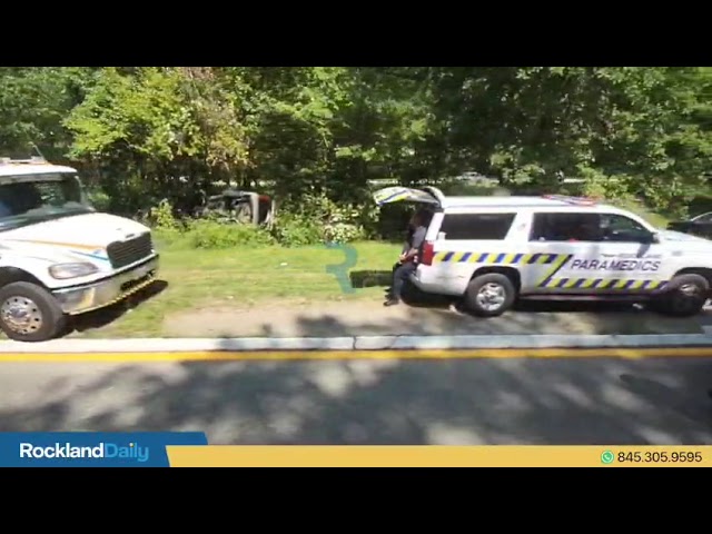 A rollover accident occurred on the Palisades Parkway southbound, right after exit 11