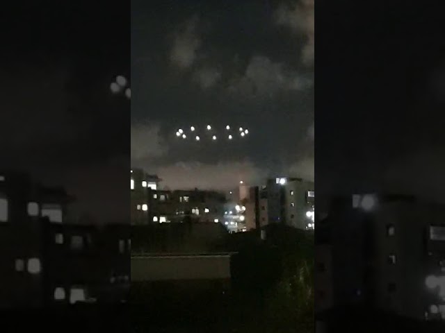 Israeli Drone show - mini drone show honoring it's 72nd year of independence