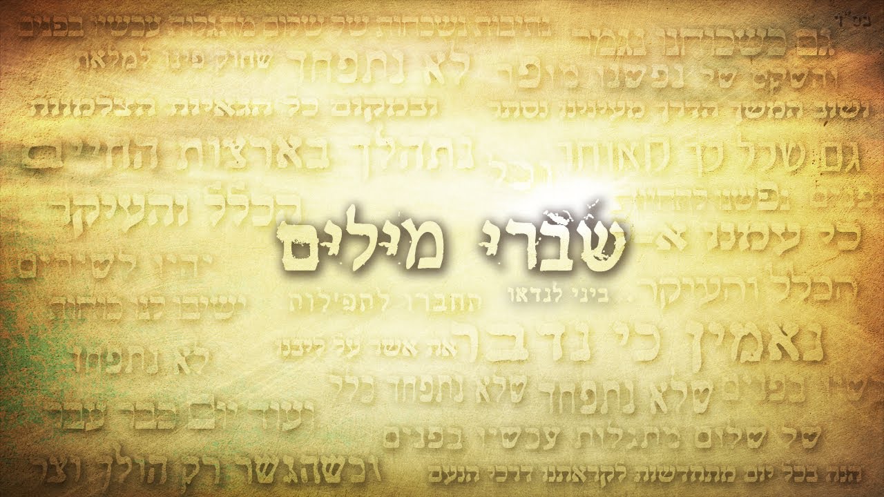 ביני לנדאו • שברי מילים