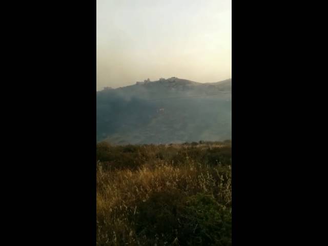 Blaze in Negahot area (Media Resource Group)