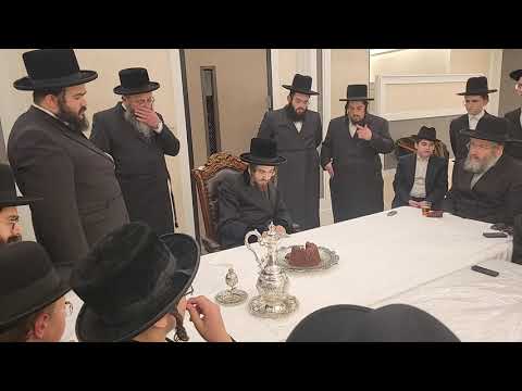 Sadigura Rebbe In His Yeshiva In Lakewood Erev Rosh Chodesh Kislev 5783