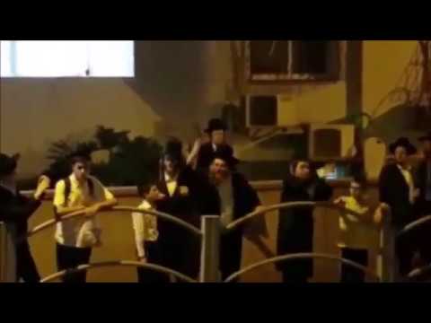 Peleg Protesters Outside The Bnei Brak Home Of MK Gafne