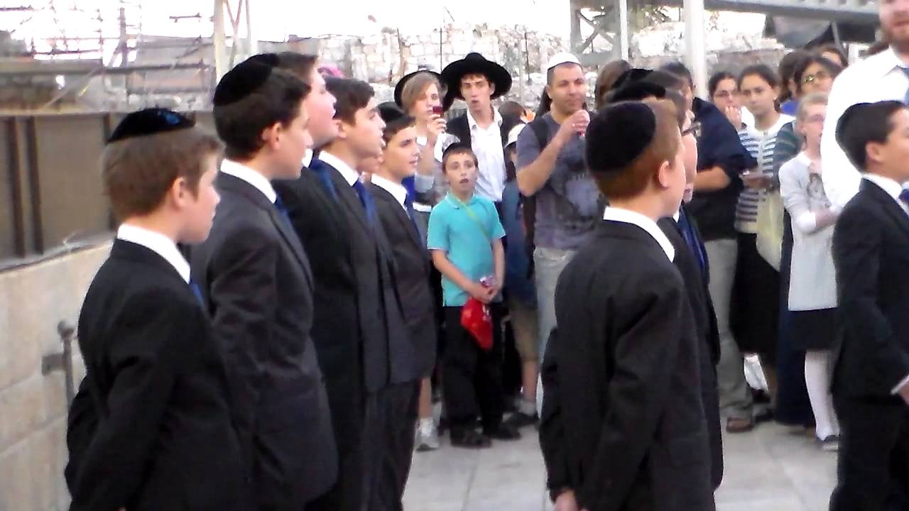Shira Chadasha Boys' Choir at the Kotel