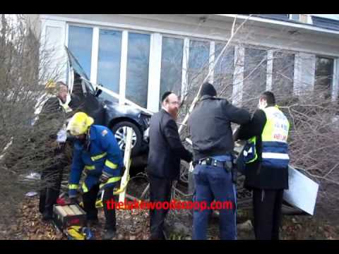 Out of control driver knocks over tree lands on private property