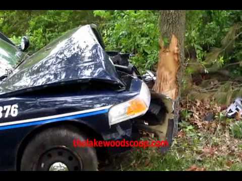 Police Cruiser Totalled In Crash Lakewood