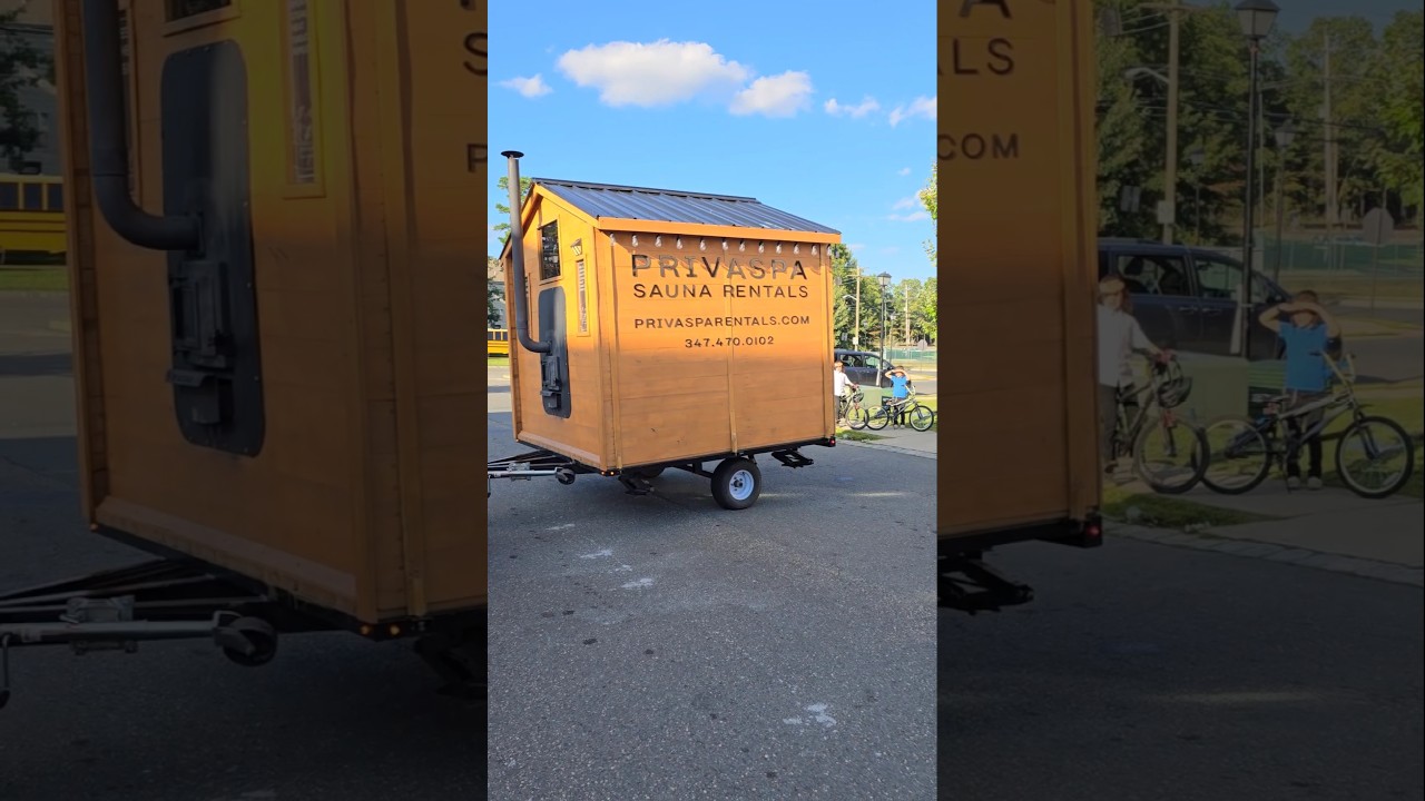 Book Sauna on wheels Only $650 a night.  #saunalife