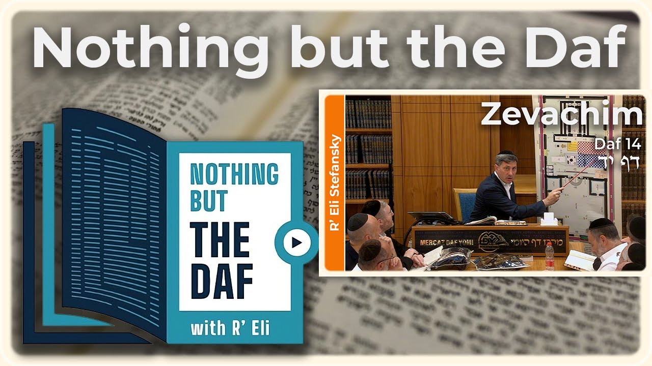 CHAZARAH - Zevachim Daf 14 | "Nothing but the Daf" with R' Eli Stefansky